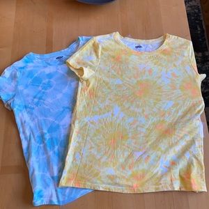 Tie-dyed shirts